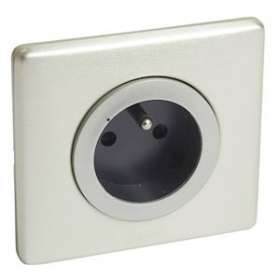Prise connectée Céliane with Netatmo 16A 3680W - bornes automatiques - titane|Legrand-LEG067775
