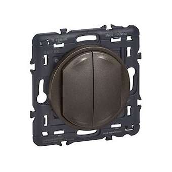 Commande double sans fil sans pile d'éclairage Céliane with Netatmo - graphite|Legrand-LEG067780L