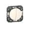 Poussoir double dooxie 6A 250V~ finition blanc