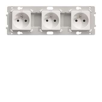 Essensya prise de courant de courant triple 2P+T|Hager-HAGWE123