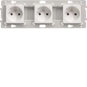 Essensya prise de courant de courant triple 2P+T|Hager-HAGWE123