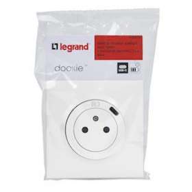 Prise de courant Surface 2P+T avec chargeur USB Type-C dooxie complet - blanc|Legrand-LEG095016