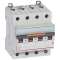 Disjoncteur DX³ 25kA arrivée haut/départ bas vis 4P 400V~ 20A courbe C 4 modules