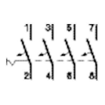 Disjoncteur 4P 6-10kA courbe C - 16A 4 modules|Hager-HAGNFN416