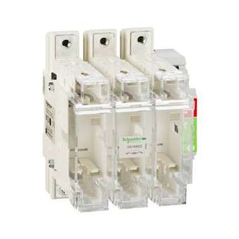 TeSys GS1 - bloc de base interrupteur-sectionneur fusible - 3P 3F - DIN - 125A|Schneider Electric-SCHGS1KKD3