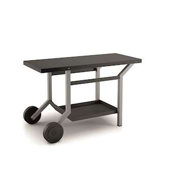 Table roulante acier noir et gris clair|Forge Adour Distribution-FGATRANG