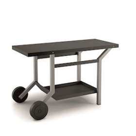 Table roulante acier noir et gris clair|Forge Adour Distribution-FGATRANG