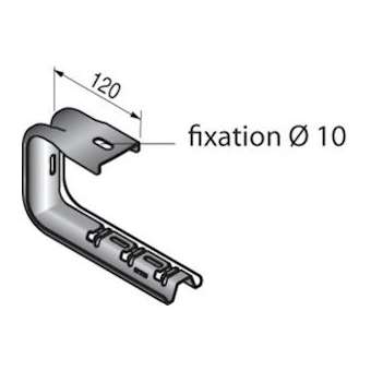 Support UFCC-20, 120x135x200, série S100U, SZ|Niedax France-NDX747018