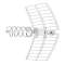 Antenne UHF ELIKA 700 canaux 21-48 dipole actif + pointeur emb.indiv. G 47dB