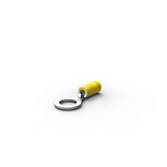 PGC 6-5-Cosse préisolée ronde-Jaune-2,6 à 6,6mm²-Born: 5mm-Long trou/fût: 12mm|TE Connectivity ( Ex Tyco Simel )-TYS607400