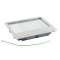 Cadre + couvercle boite standard métal finition inox 12/18m