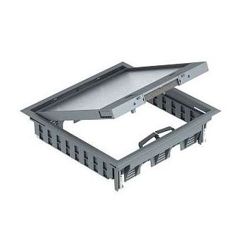 Boîtier de sol GES9-3S U 7011|Obo bettermann france-BTM7405083