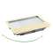 Cadre + couvercle boite standard métal finition laiton 8/12M