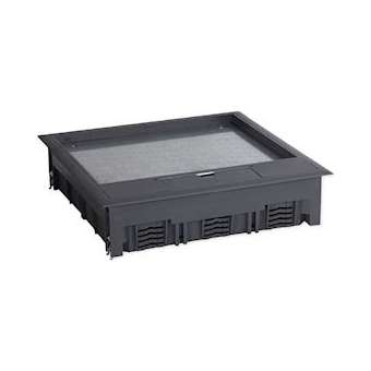 Boîte de sol TerCia BDS-C45 24 modules prof encastrement 87mm Dim 263x263mm Gris|Iboco-IBOB45448