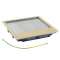 Cadre + couvercle boite standard métal finition laiton 16/24M