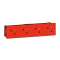 Prise 4x2P+T Surface Mosaic Link à raccordement latéral 8 modules - rouge
