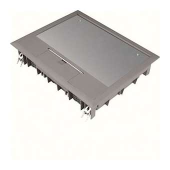 Boîte de sol rectangulaire 18 modules L272xl219mm encastrement L253x200mm grise|Hager-HAGVE09057011