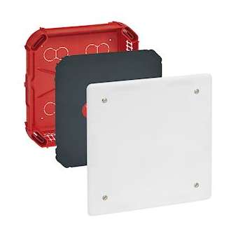 Boîte complète Batibox maçonnerie pour dérivation rectangulaire 175x175x40mm|Legrand-LEG089274