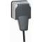 Prise de courant 2P+T volet IP66 fiche engagée Plexo complet 16A 250V~ - gris