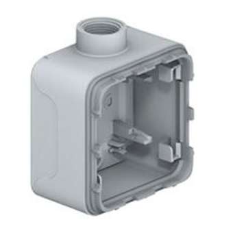 Boîtier étanche à presse-étoupe 1 poste ISO20 Plexo composable IP55 - gris|Legrand-LEG069656