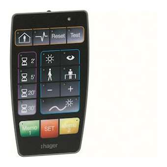 Télécommande installateur pour détecteurs de présence 360DEG monobloc|Hager-HAGEE807