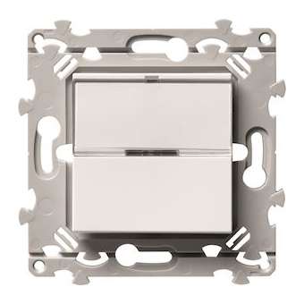 InterBP Duo essensya va-et-vient ou poussoir porte-étiquette pure|Hager-HAGWE025