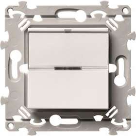 InterBP Duo essensya va-et-vient ou poussoir porte-étiquette pure|Hager-HAGWE025