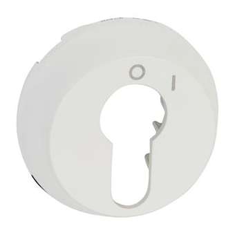 Enjoliveur Céliane pour interrupteur à clé 2 positions - Blanc|Legrand-LEG068009