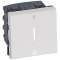 Interrupteur bipolaire à voyant 16AX 250V~ Mosaic 2 modules - blanc|Legrand-LEG077052