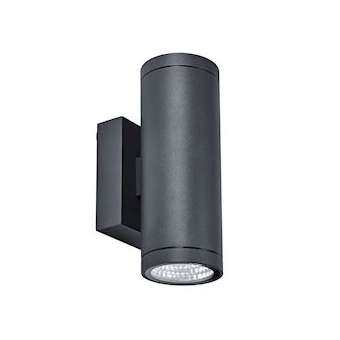 AXO LED-Appl. Mur Ext. IP55 IK07, graphite, LED intég. 2x10W 50DEG 3000K 2x750lm|Aric-ARI50527