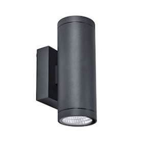 AXO LED-Appl. Mur Ext. IP55 IK07, graphite, LED intég. 2x10W 50DEG 3000K 2x750lm|Aric-ARI50527