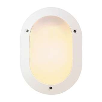 Hublot ovale Chartres Origine antivandale blanc à détection HF avec fluo 900lm|Sarlam-SLM744550