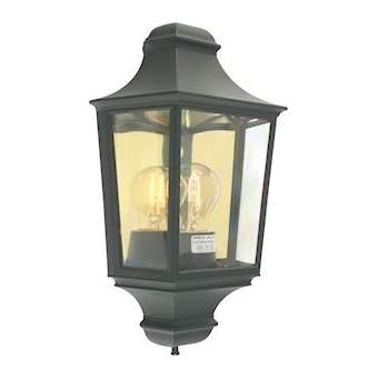 GLASGOW noir 46W halogène max./E27 IP54|Norlys-NOS730SV