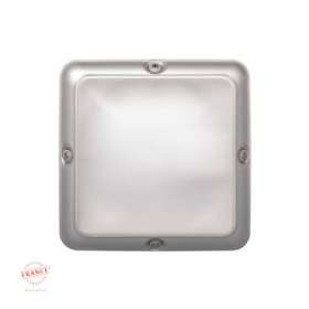 Bang carré Gris Max. 60 W halo. 23 WCFLi E27 S/L + détecteur|Securlite-LON16001011