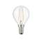 Lampe sphérique E14 Filament LED 4W 2700K 450lm, Cl.énerg.A++, 15000H