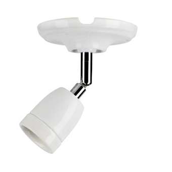 Plafonnier / Applique Porcelaine L E27 Blanc|Bailey-BIY140321