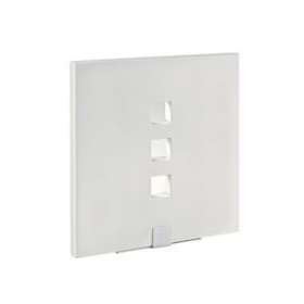 TOSCA - Applique Mur plâtre, carré, blanc, LED intég. 3X1,2W 3000K 220lm|Aric-ARI3027