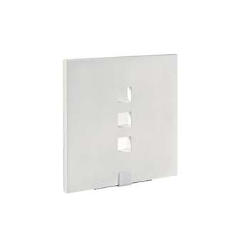 TOSCA - Applique Mur plâtre, carré, blanc, LED intég. 3X1,2W 6300K 220lm|Aric-ARI3054