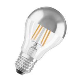 OSRAM LED FIL MIRROR CLA50 E27 827 6,5W 650lm Verre Calotte Argentée|Ledvance-OSR591691