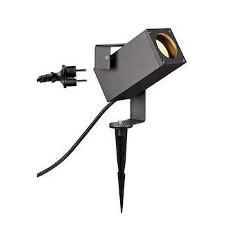 THEO BRACKET, spot sur piquet extérieur, anthracite, GU10, QPAR51, 7W max|SLV-DC51004652