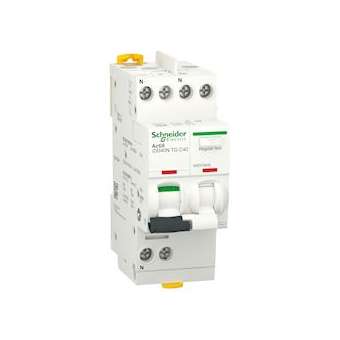 Acti9 iDD40N - disjoncteur différentiel tête de groupe - 1P+N C 40A 10kA 30mA AC|Schneider Electric-SCHA9DV3640