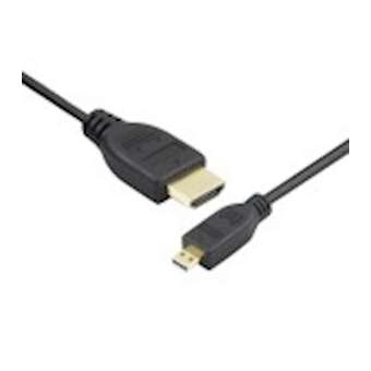 Cordon HDMI A M / HDMI D (micro) M - 4K/60ips HDR 4:2:0 - 10.2 gbps - OR - 1m50|Erard-EAD7828
