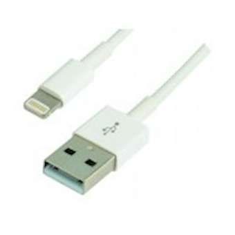 Cordon USB 2.0 A M/Lightning M - 480 Mbps - 2.4A - licence Apple MFI -blanc - 3m|Erard-EAD728337