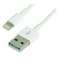 Cordon USB 2.0 A M/Lightning M - 480 Mbps - 2.4A - licence Apple MFI -blanc - 3m|Erard-EAD728337