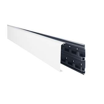 Plinthe Keva 80x20mm - Fond+couvercle - 3 compartiments -Longueur 2m-Blanc Artic|Planet wattohm-PLW11740