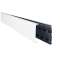 Plinthe Keva 80x20mm - Fond+couvercle - 3 compartiments -Longueur 2m-Blanc Artic