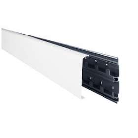 Plinthe Keva 80x20mm - Fond+couvercle - 3 compartiments -Longueur 2m-Blanc Artic|Planet wattohm-PLW11740