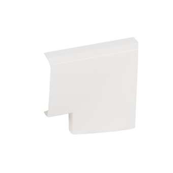 Angle plat A - Pour plinthe Keva LED System 40mmx12,5mm - PVC Blanc Artic|Planet wattohm-PLW14073