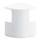 Dérivation moulure d'angle 30x30mm-Pour moulures Keva profondeur 12mm-PVC Blanc