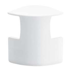 Dérivation moulure d'angle 30x30mm-Pour moulures Keva profondeur 12mm-PVC Blanc|Planet wattohm-PLW11514